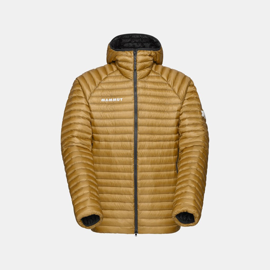 assos x mammut aenergy in フード付きジャケット メンズ ナチュラルブラウンベージュ