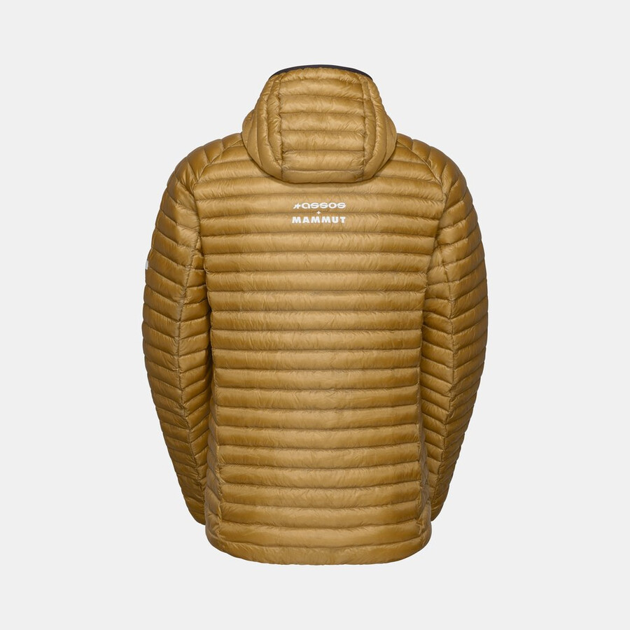 assos x mammut aenergy in フード付きジャケット メンズ ナチュラルブラウンベージュ