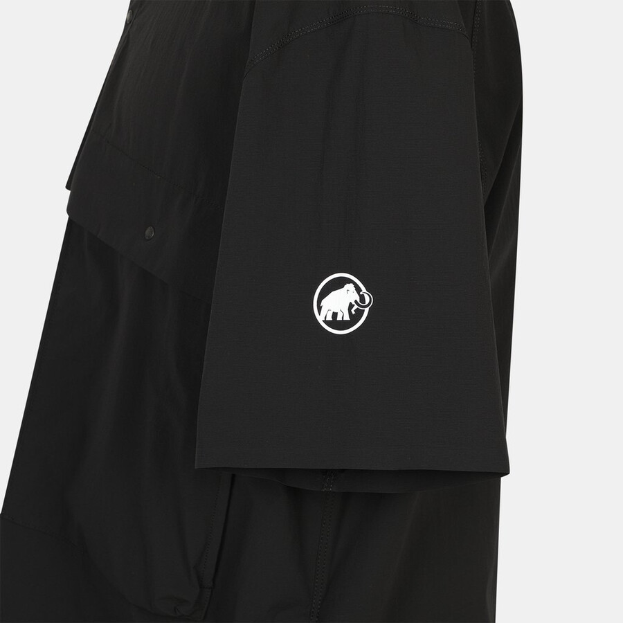 バレーシャツ メンズ クリース ブラック