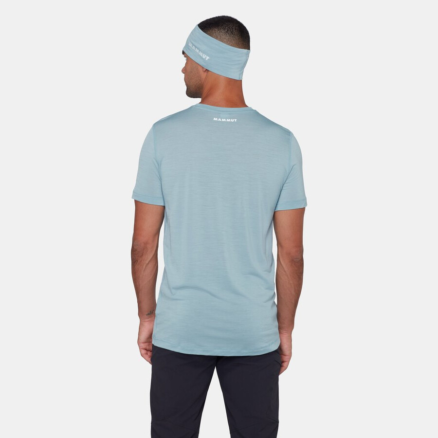 ツリーウール fl tシャツ メンズ マリンメランジ