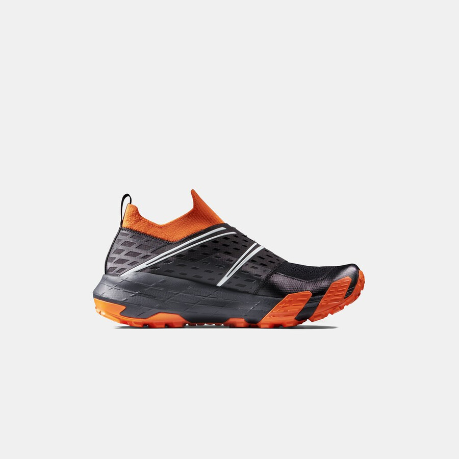 aenergy tr boa mid gtx メンズ ブラック-ダークタンジェリン