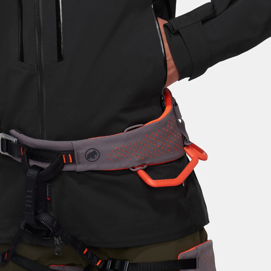 taiss pro hs フード付きジャケット レディース マムート レッドブラック