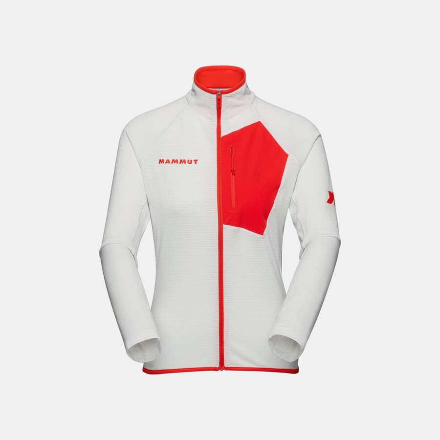 assos x mammut aenergy light ml ジャケット レディース ホワイトレッド