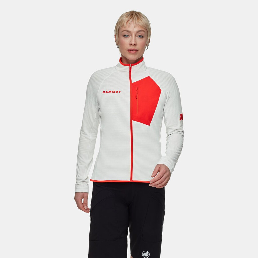 assos x mammut aenergy light ml ジャケット レディース ホワイトレッド