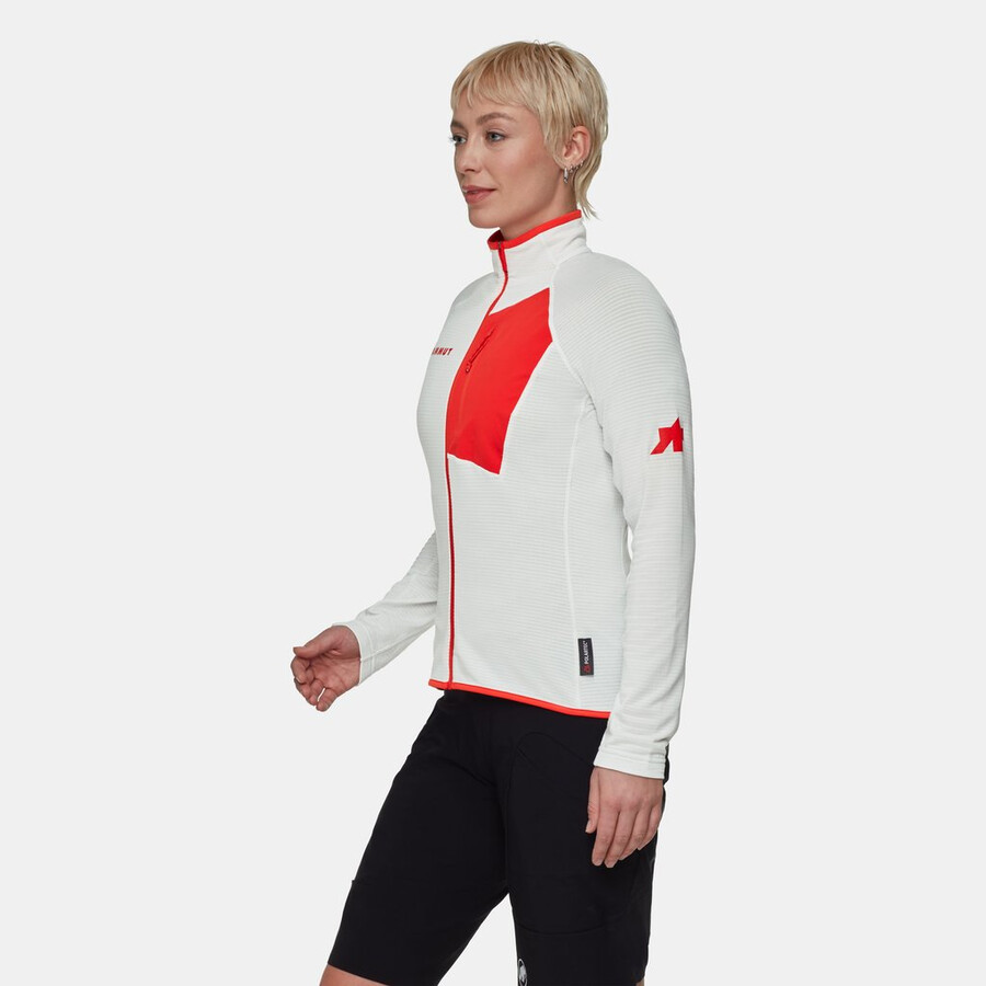 assos x mammut aenergy light ml ジャケット レディース ホワイトレッド