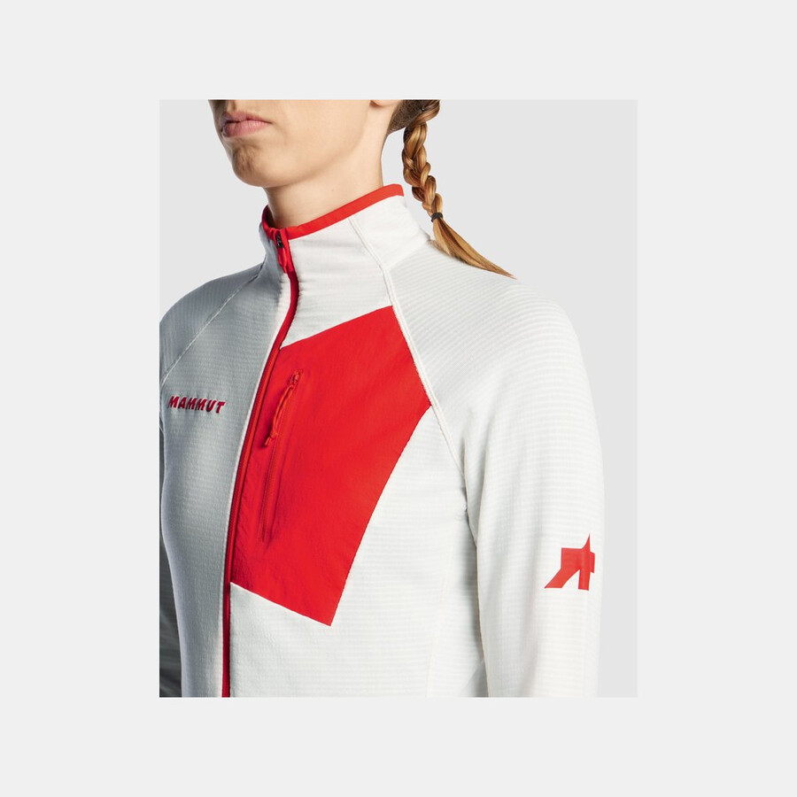 assos x mammut aenergy light ml ジャケット レディース ホワイトレッド