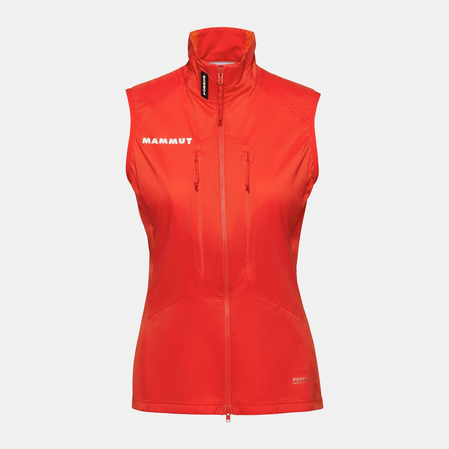 assos x mammut ml ハイブリッドベスト レディース マムート レッド