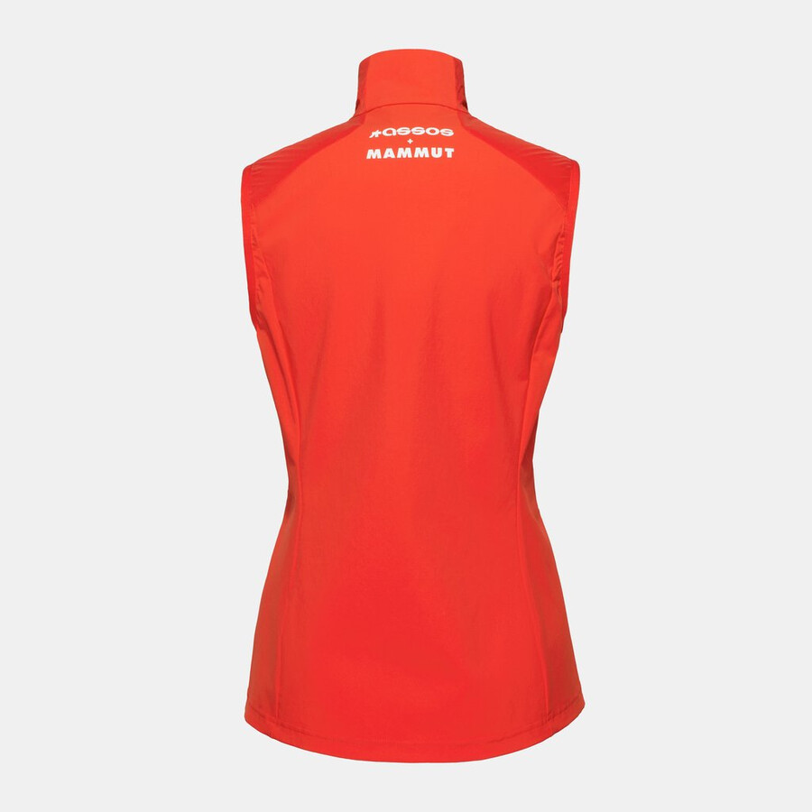 assos x mammut ml ハイブリッドベスト レディース マムート レッド