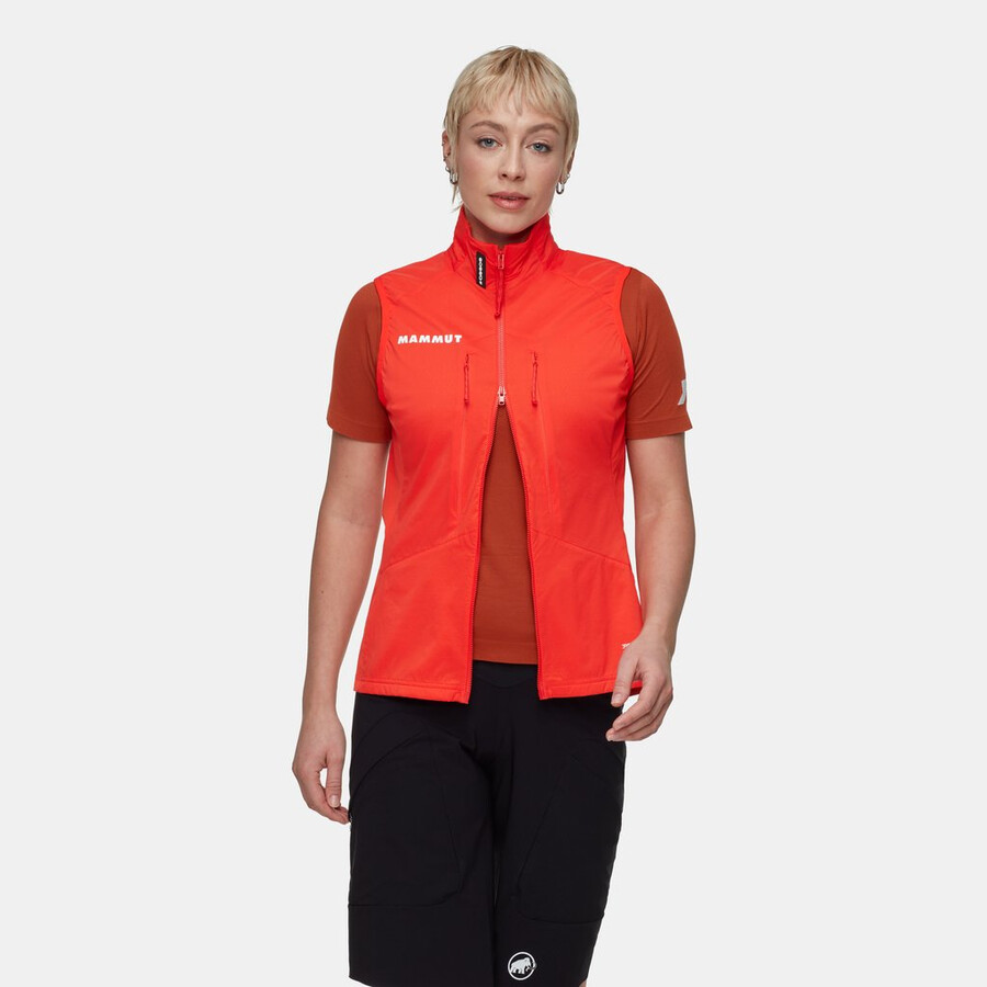 assos x mammut ml ハイブリッドベスト レディース マムート レッド