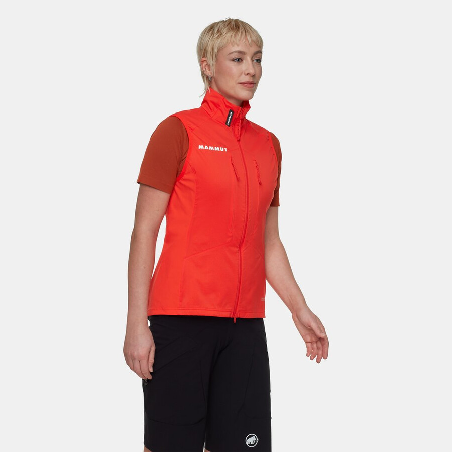 assos x mammut ml ハイブリッドベスト レディース マムート レッド