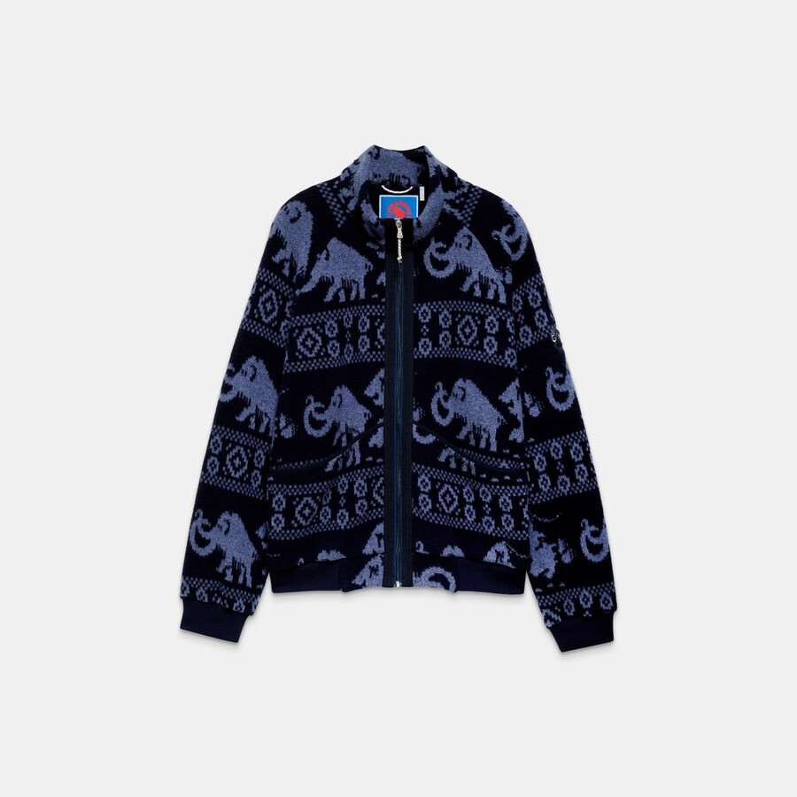 mammut x cabourn direttissima wool ml jacket ブラック ネイビー - ライト ネイビー