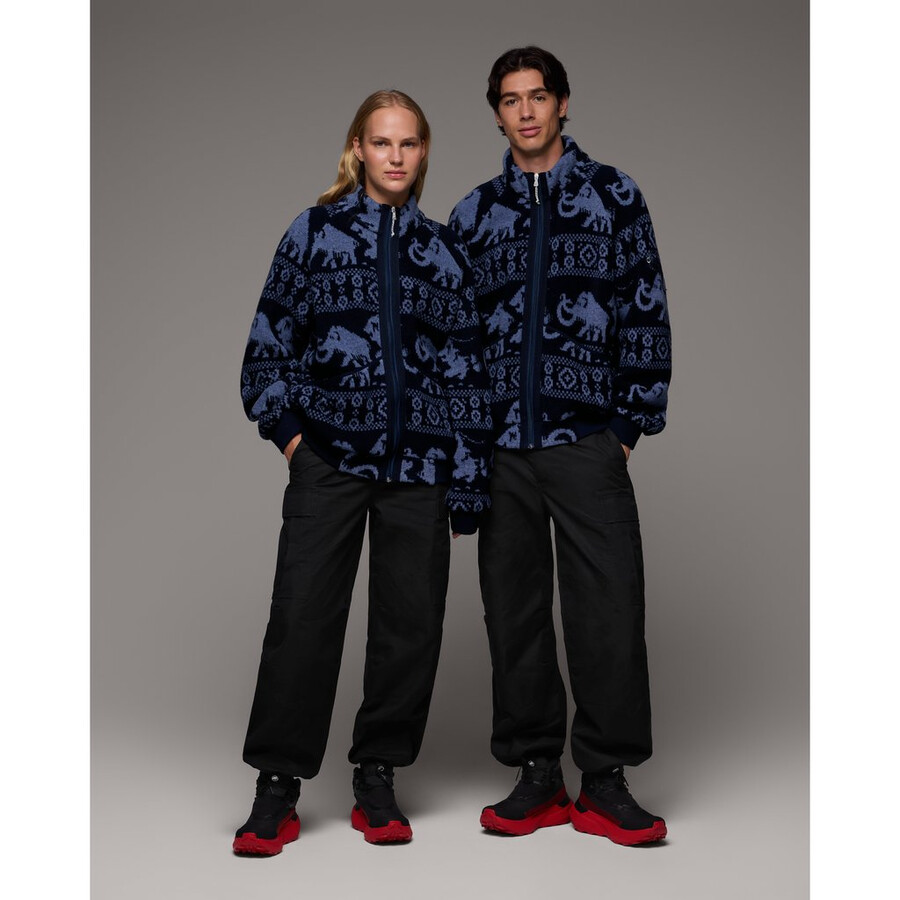 mammut x cabourn direttissima wool ml jacket ブラック ネイビー - ライト ネイビー