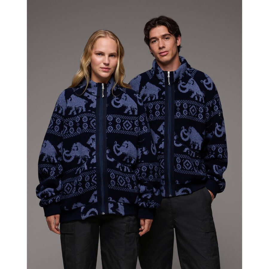 mammut x cabourn direttissima wool ml jacket ブラック ネイビー - ライト ネイビー