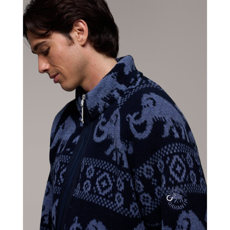 mammut x cabourn direttissima wool ml jacket ブラック ネイビー - ライト ネイビー