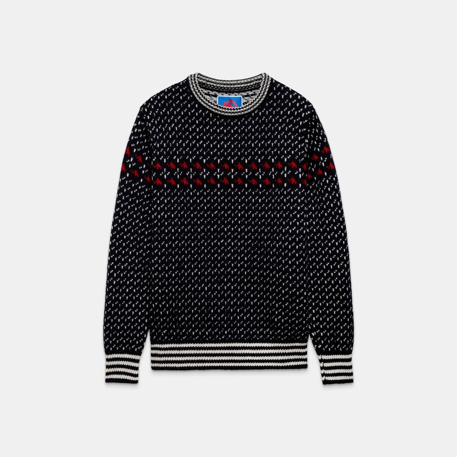 mammut x cabourn direttissima wool ml sweater ブラック ネイビー
