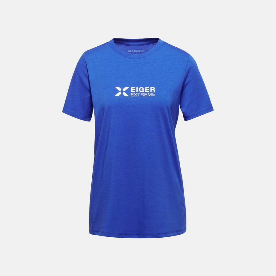 アイガー ロゴ tシャツ レディース アイガー ブルー