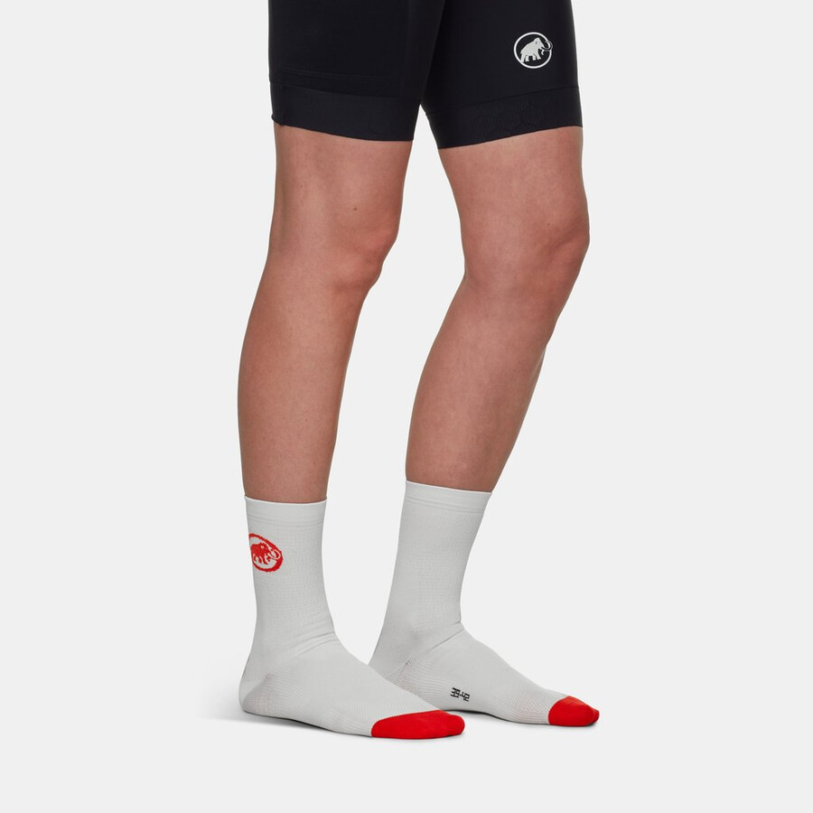 assos x mammut グラベルソックス サマー ホワイトレッド