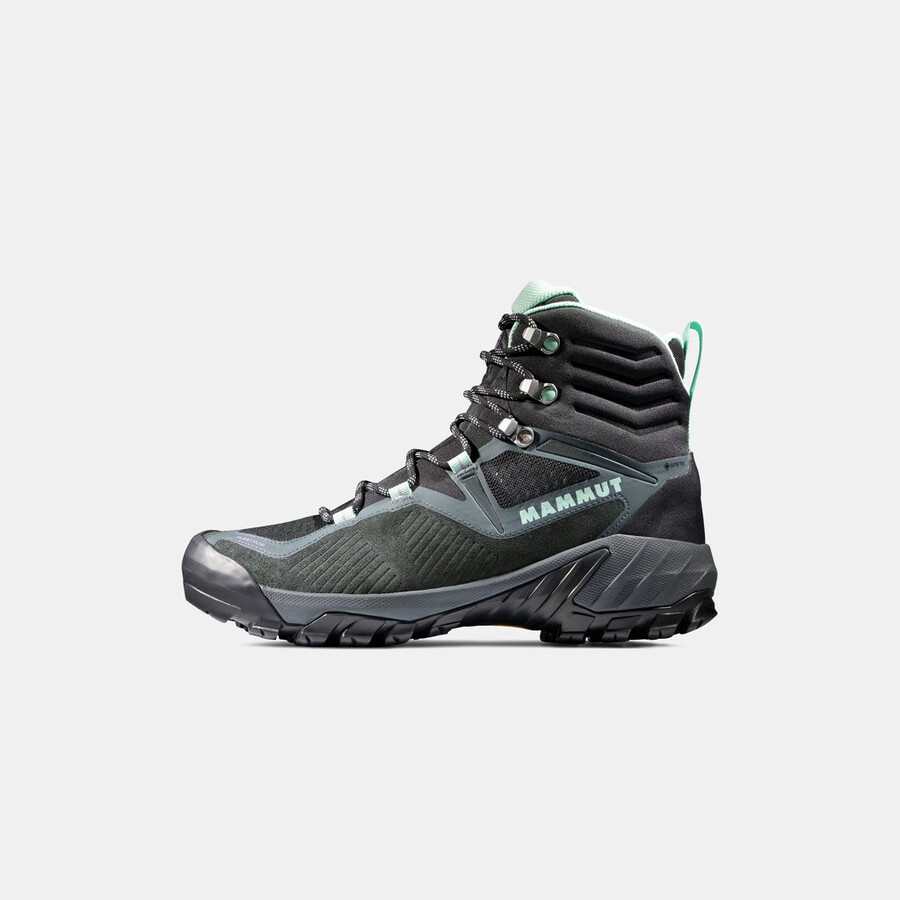 sapuen high gtx レディース ダークスチール-ネオミント