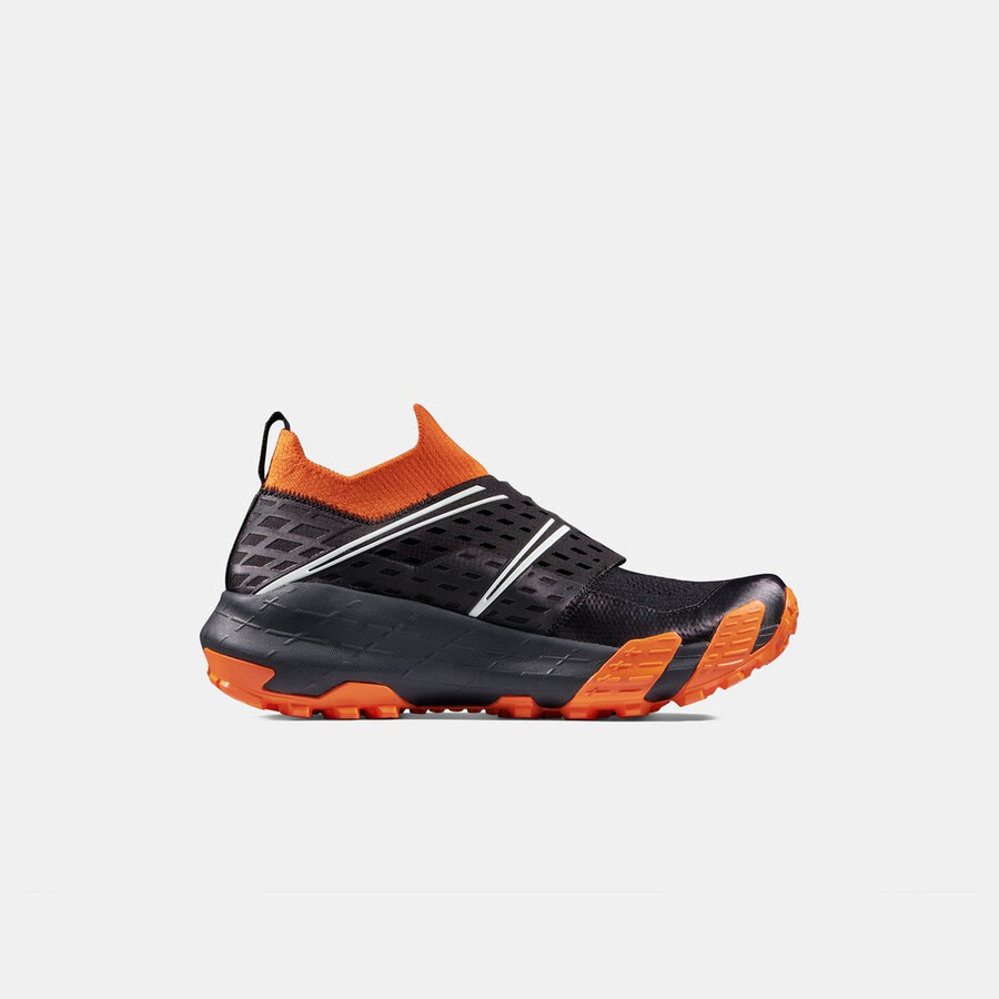 aenergy tr boa mid gtx レディース ブラック-ダークタンジェリン