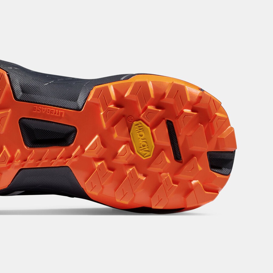 aenergy tr boa mid gtx レディース ブラック-ダークタンジェリン